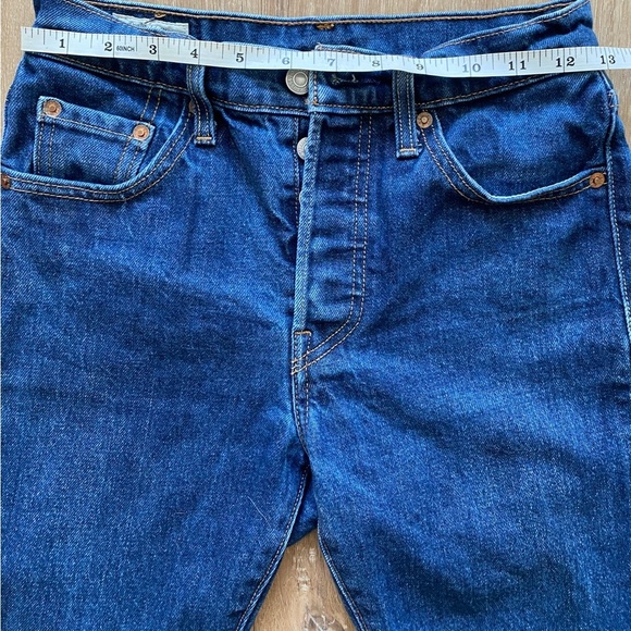 Levi’s Premium 501 25x28 Medium/Dark Wash Skinny Jeans - Picture 10 of 16